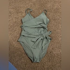 Large, Olive green, Aerie Swimsuit